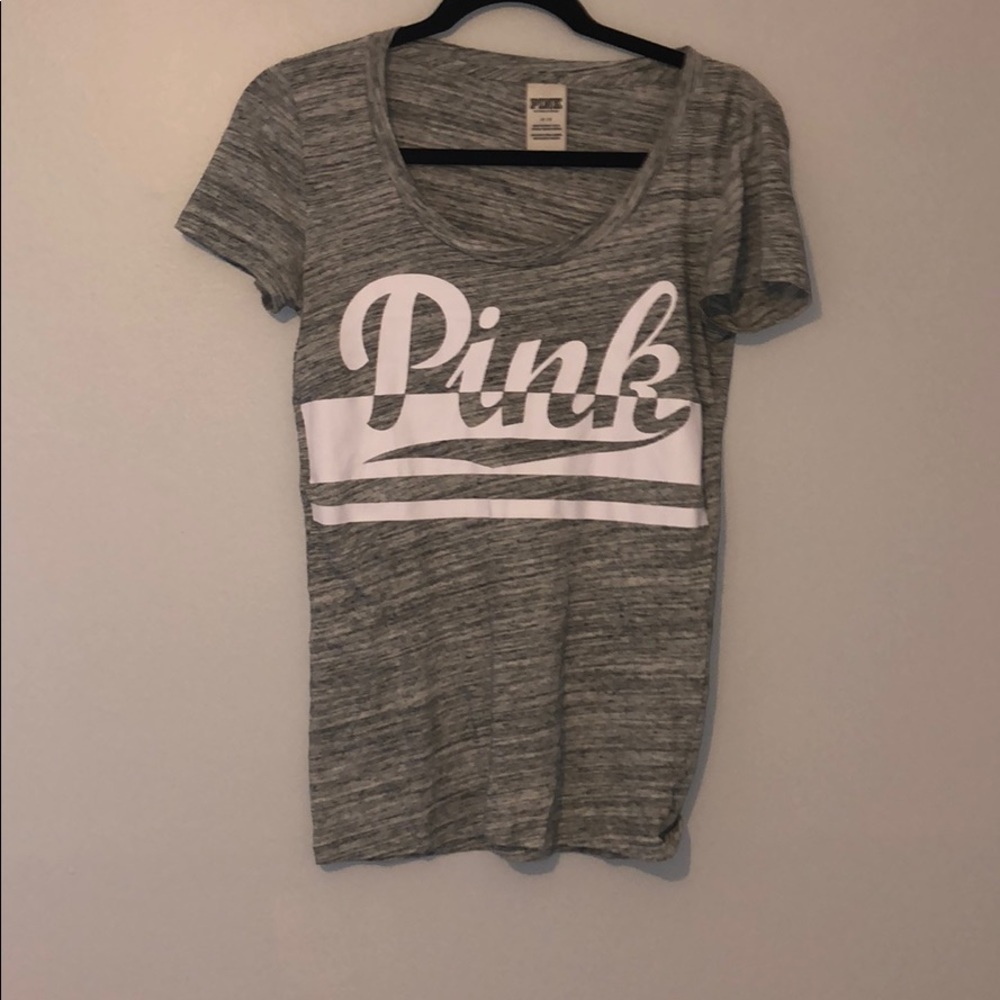 Gray and white PINK shirt